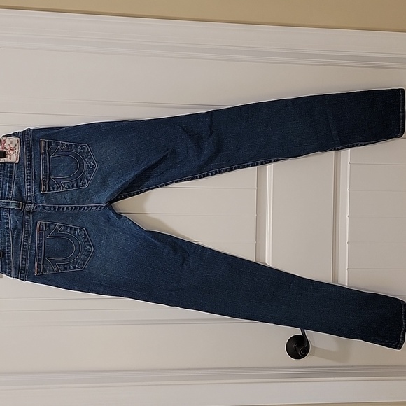 True Religion Distressed Skinny Low Rise Jeans Size 29 - Picture 9 of 11